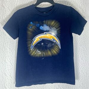 NFL Chargers Football Dreams Navy Short Sleeve Shirt - Girls Size 8